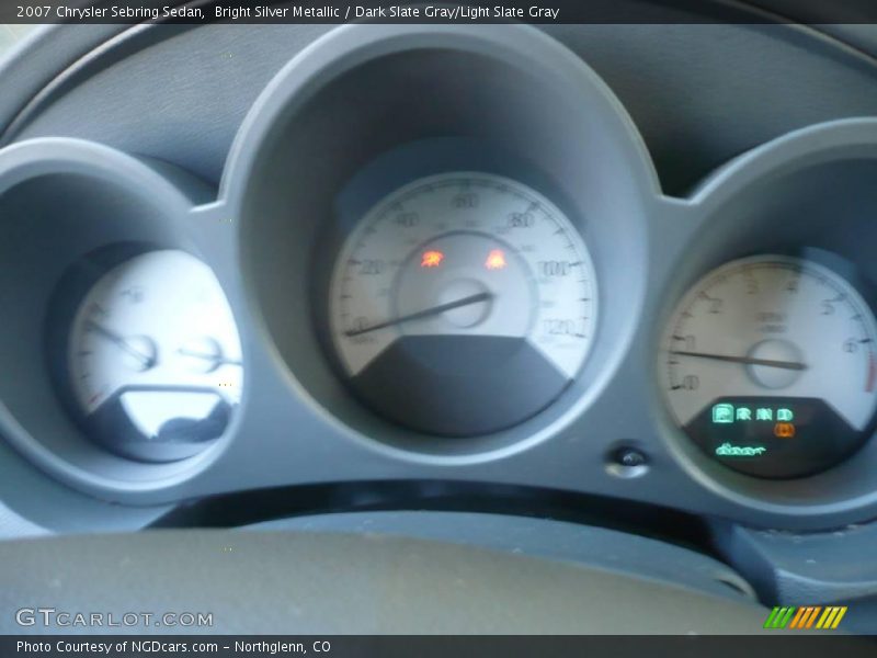 Bright Silver Metallic / Dark Slate Gray/Light Slate Gray 2007 Chrysler Sebring Sedan