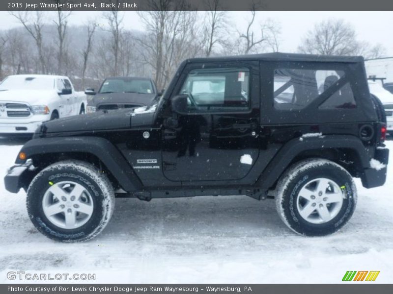 Black / Black 2015 Jeep Wrangler Sport 4x4