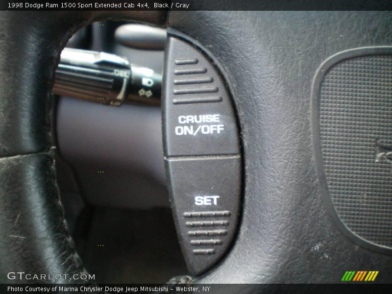 Black / Gray 1998 Dodge Ram 1500 Sport Extended Cab 4x4