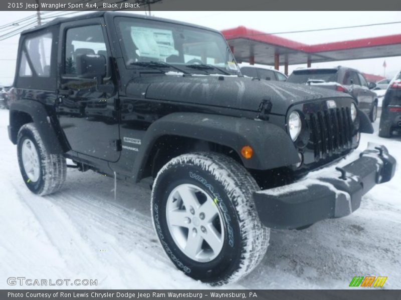 Black / Black 2015 Jeep Wrangler Sport 4x4
