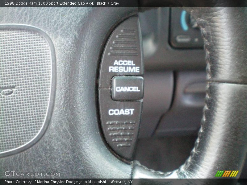Black / Gray 1998 Dodge Ram 1500 Sport Extended Cab 4x4