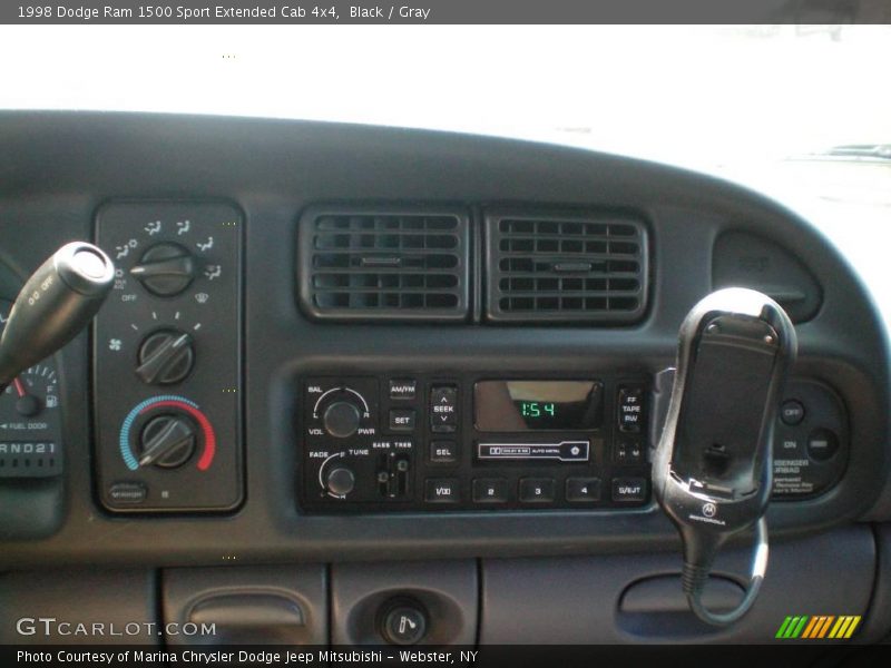 Black / Gray 1998 Dodge Ram 1500 Sport Extended Cab 4x4