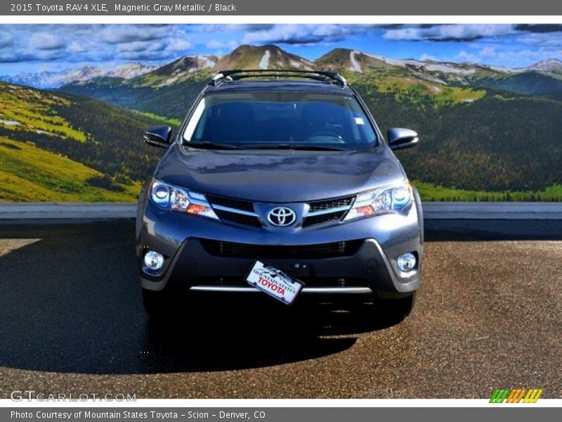 Magnetic Gray Metallic / Black 2015 Toyota RAV4 XLE