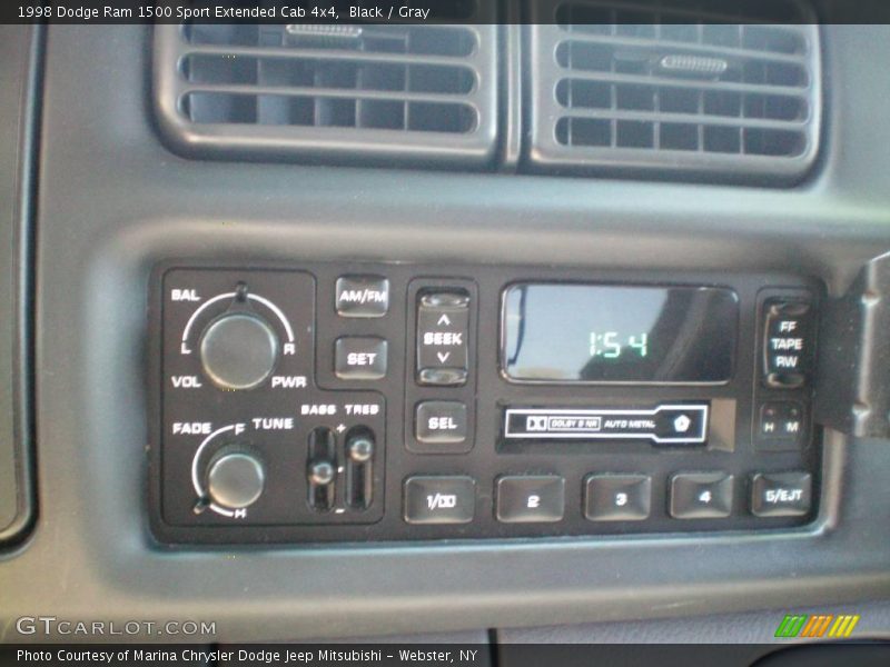 Black / Gray 1998 Dodge Ram 1500 Sport Extended Cab 4x4