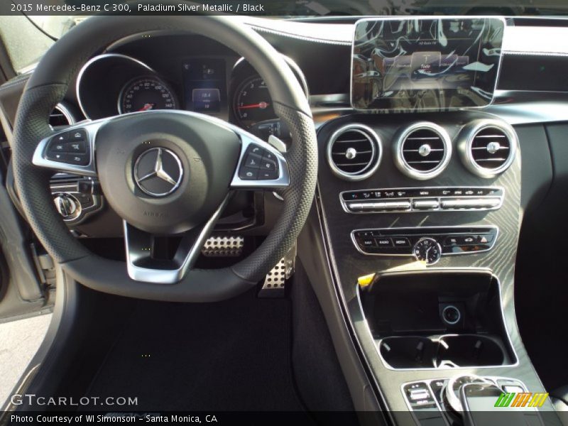 Paladium Silver Metallic / Black 2015 Mercedes-Benz C 300