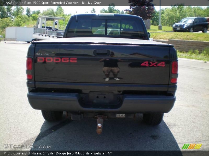 Black / Gray 1998 Dodge Ram 1500 Sport Extended Cab 4x4