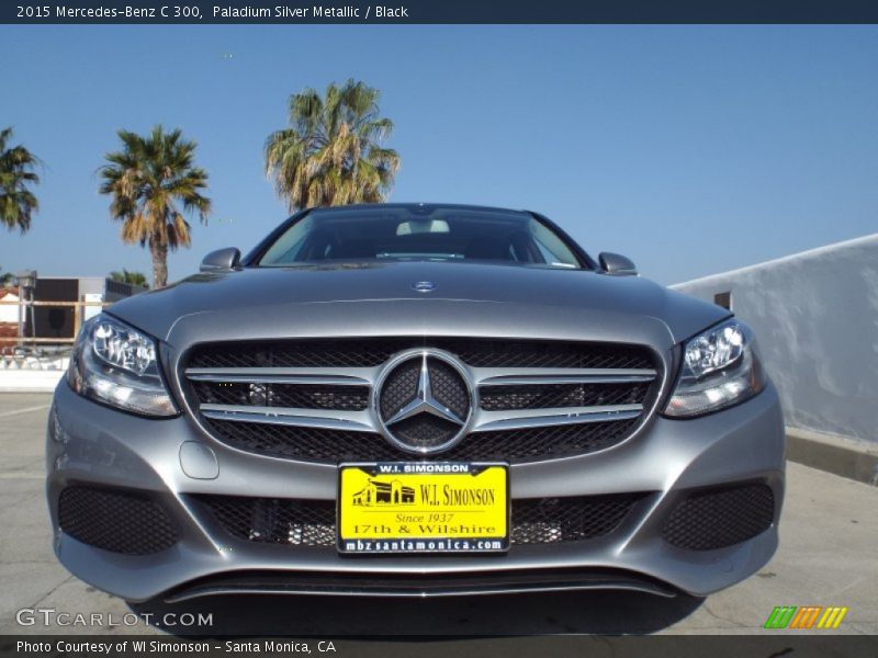 Paladium Silver Metallic / Black 2015 Mercedes-Benz C 300