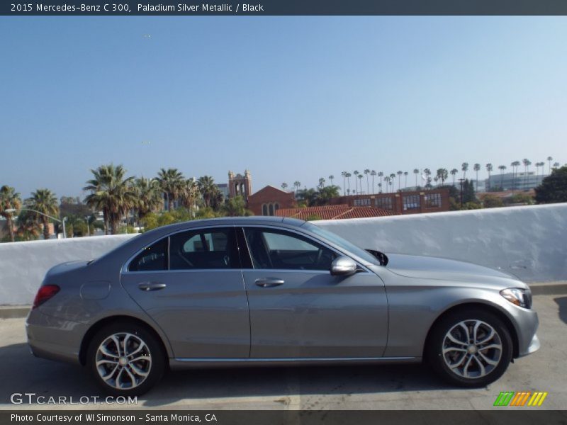 Paladium Silver Metallic / Black 2015 Mercedes-Benz C 300