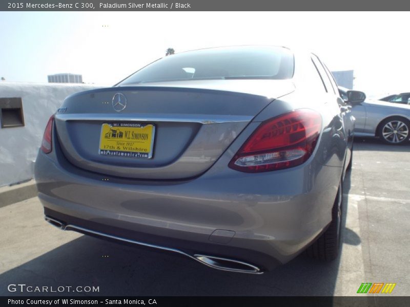 Paladium Silver Metallic / Black 2015 Mercedes-Benz C 300