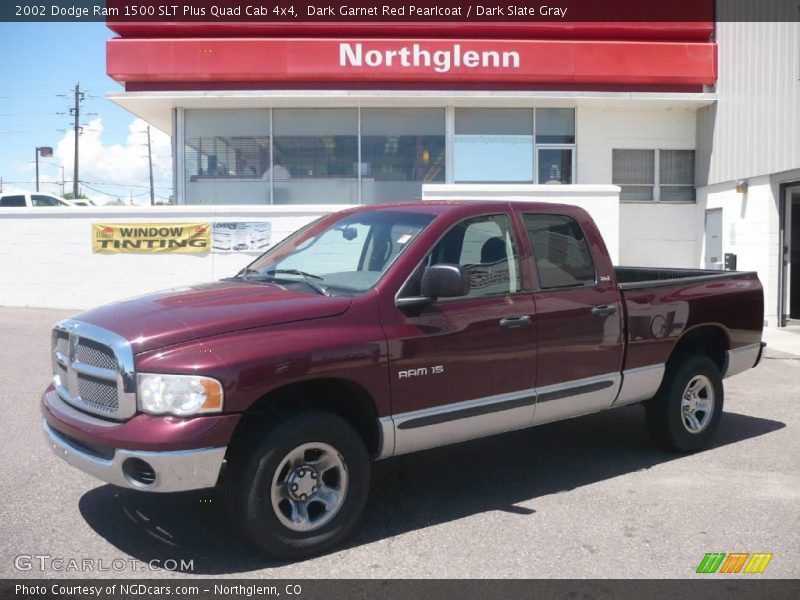 Dark Garnet Red Pearlcoat / Dark Slate Gray 2002 Dodge Ram 1500 SLT Plus Quad Cab 4x4