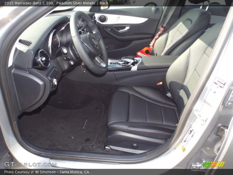 Paladium Silver Metallic / Black 2015 Mercedes-Benz C 300