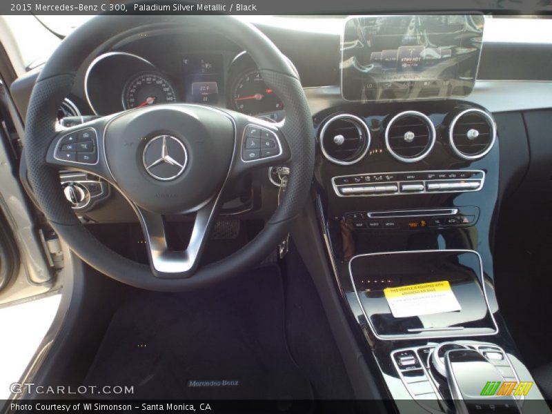Paladium Silver Metallic / Black 2015 Mercedes-Benz C 300