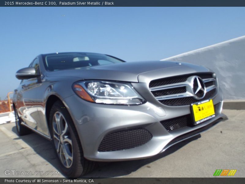 Paladium Silver Metallic / Black 2015 Mercedes-Benz C 300