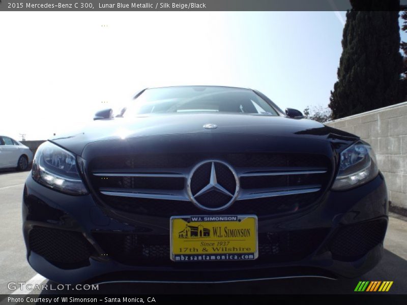 Lunar Blue Metallic / Silk Beige/Black 2015 Mercedes-Benz C 300