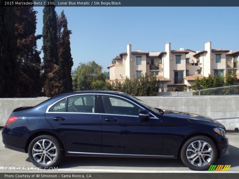 Lunar Blue Metallic / Silk Beige/Black 2015 Mercedes-Benz C 300