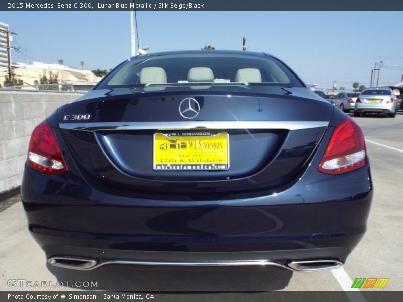 Lunar Blue Metallic / Silk Beige/Black 2015 Mercedes-Benz C 300