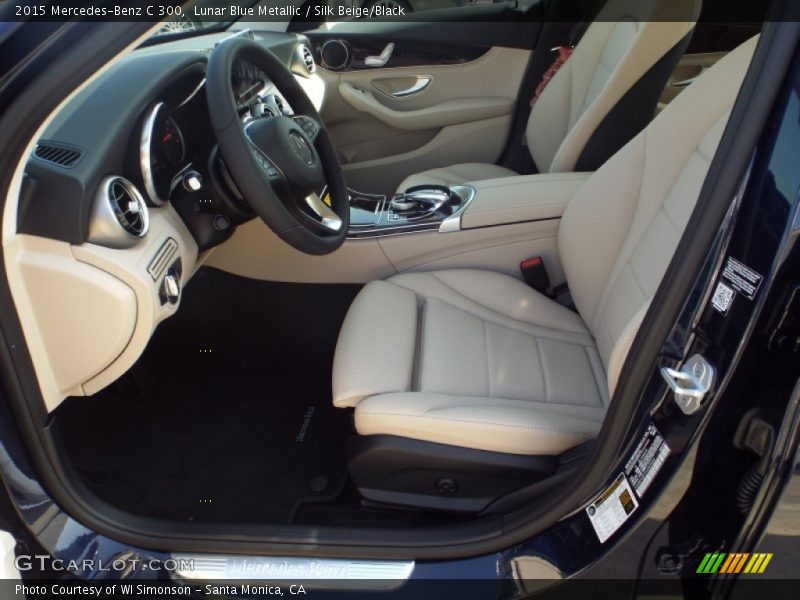 Lunar Blue Metallic / Silk Beige/Black 2015 Mercedes-Benz C 300