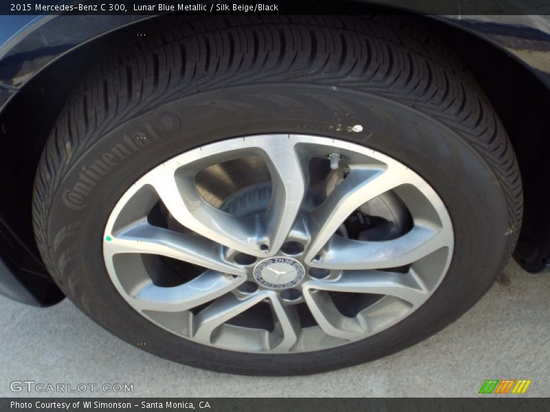 Lunar Blue Metallic / Silk Beige/Black 2015 Mercedes-Benz C 300