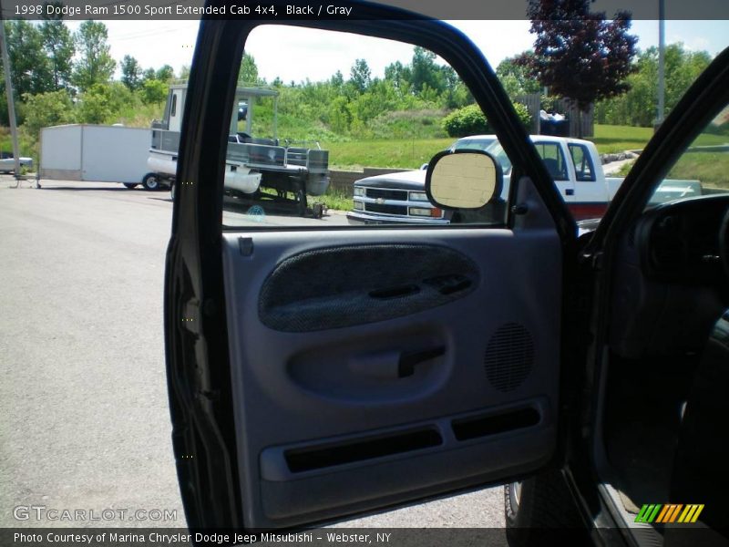 Black / Gray 1998 Dodge Ram 1500 Sport Extended Cab 4x4