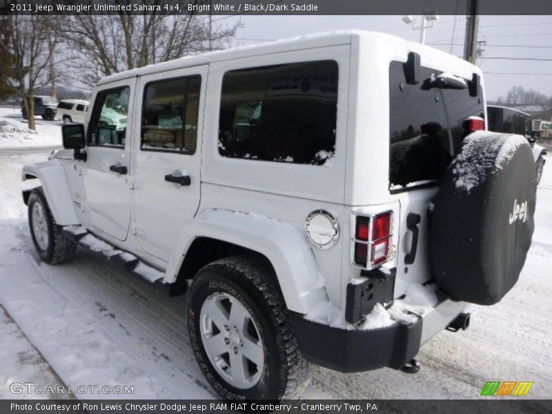 Bright White / Black/Dark Saddle 2011 Jeep Wrangler Unlimited Sahara 4x4