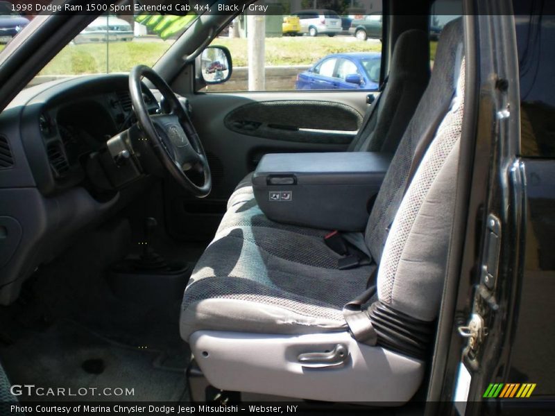 Black / Gray 1998 Dodge Ram 1500 Sport Extended Cab 4x4