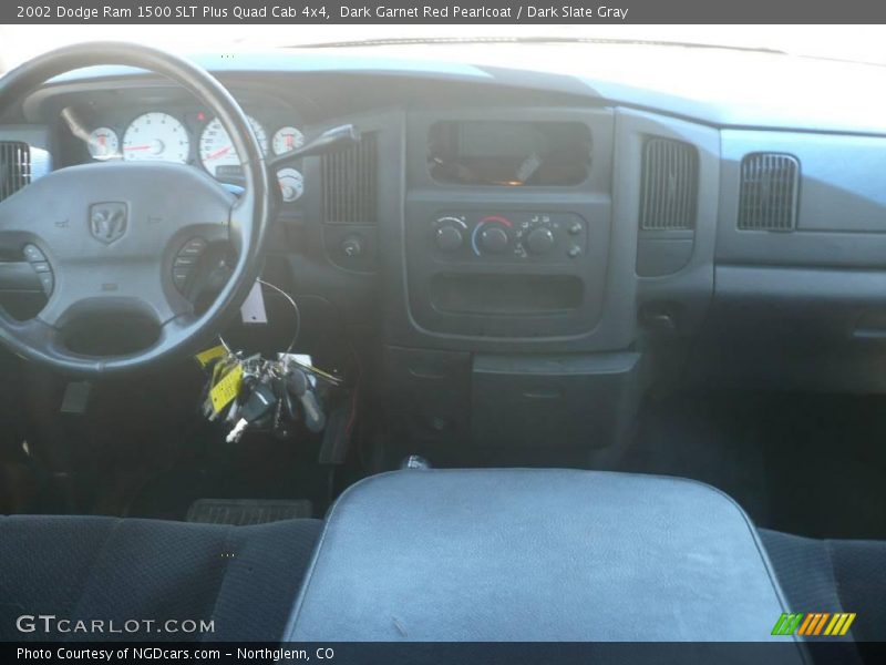 Dark Garnet Red Pearlcoat / Dark Slate Gray 2002 Dodge Ram 1500 SLT Plus Quad Cab 4x4