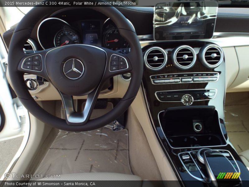Polar White / Almond Beige/Mocha 2015 Mercedes-Benz C 300 4Matic