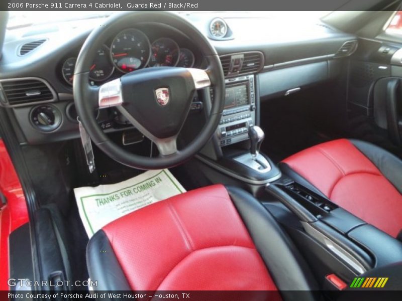  2006 911 Carrera 4 Cabriolet Black/Red Interior
