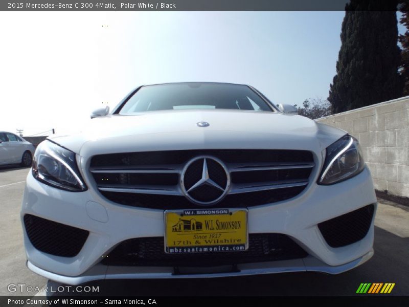 Polar White / Black 2015 Mercedes-Benz C 300 4Matic