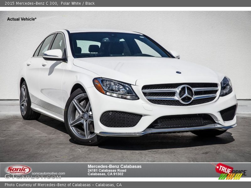 Polar White / Black 2015 Mercedes-Benz C 300