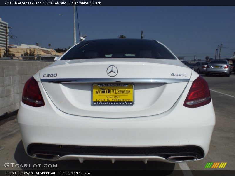 Polar White / Black 2015 Mercedes-Benz C 300 4Matic