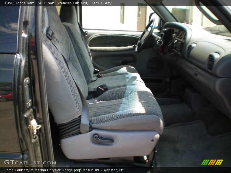 Black / Gray 1998 Dodge Ram 1500 Sport Extended Cab 4x4