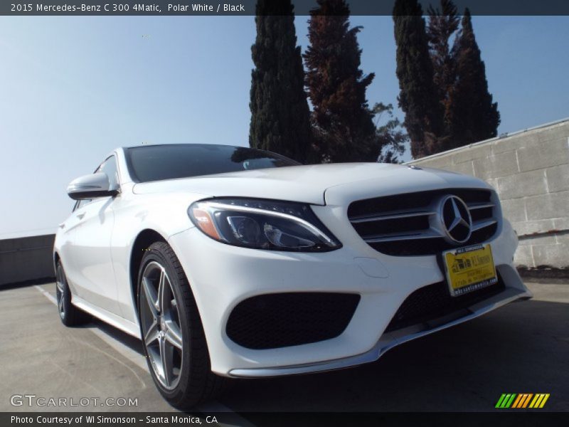 Polar White / Black 2015 Mercedes-Benz C 300 4Matic