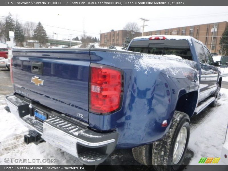 Deep Ocean Blue Metallic / Jet Black 2015 Chevrolet Silverado 3500HD LTZ Crew Cab Dual Rear Wheel 4x4