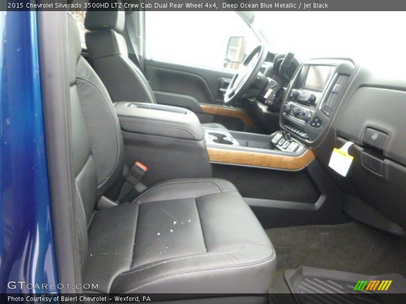 Deep Ocean Blue Metallic / Jet Black 2015 Chevrolet Silverado 3500HD LTZ Crew Cab Dual Rear Wheel 4x4
