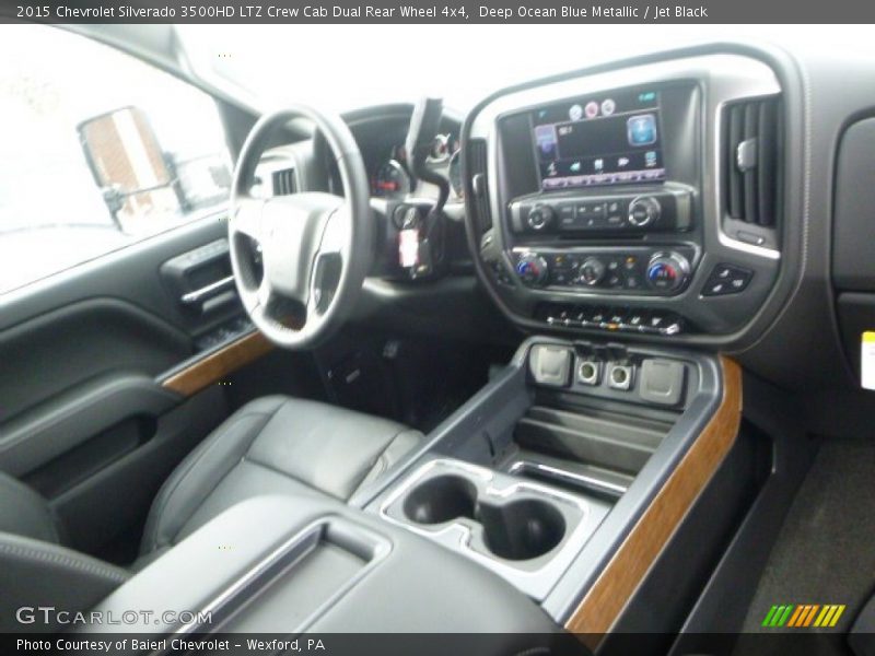 Deep Ocean Blue Metallic / Jet Black 2015 Chevrolet Silverado 3500HD LTZ Crew Cab Dual Rear Wheel 4x4