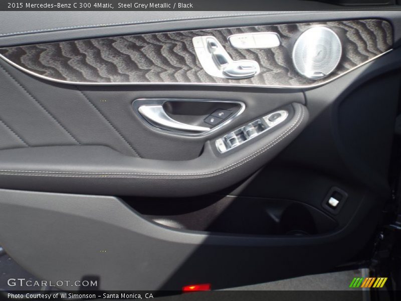Steel Grey Metallic / Black 2015 Mercedes-Benz C 300 4Matic