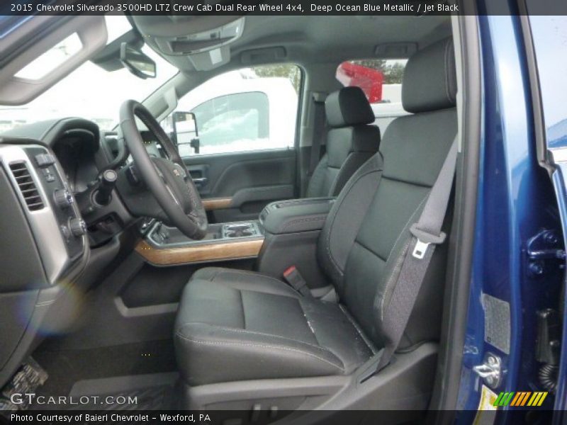 Deep Ocean Blue Metallic / Jet Black 2015 Chevrolet Silverado 3500HD LTZ Crew Cab Dual Rear Wheel 4x4