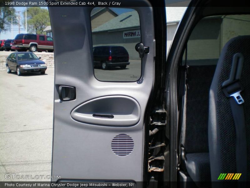Black / Gray 1998 Dodge Ram 1500 Sport Extended Cab 4x4