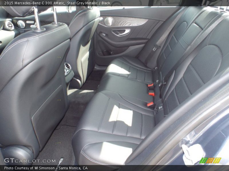 Steel Grey Metallic / Black 2015 Mercedes-Benz C 300 4Matic