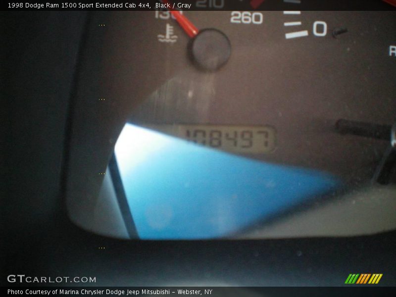 Black / Gray 1998 Dodge Ram 1500 Sport Extended Cab 4x4