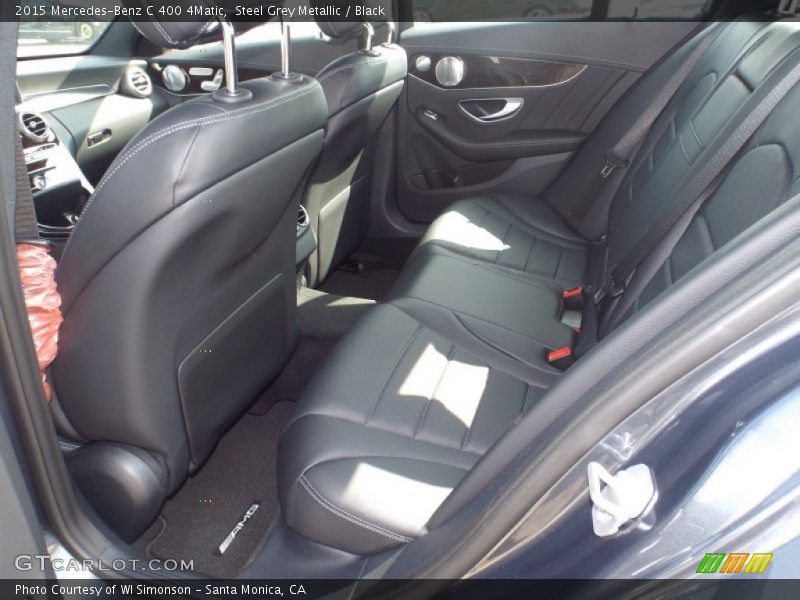 Steel Grey Metallic / Black 2015 Mercedes-Benz C 400 4Matic