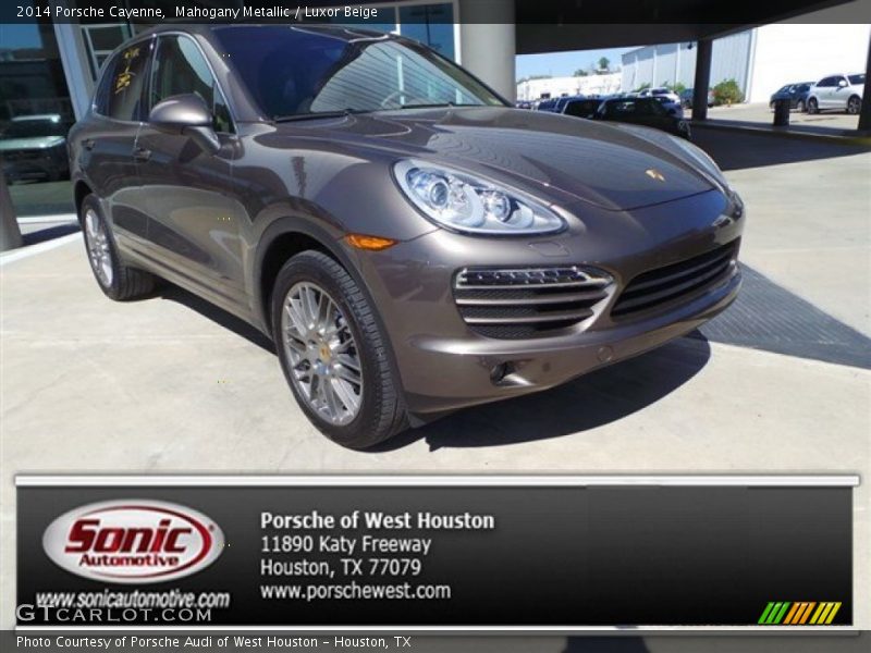 Mahogany Metallic / Luxor Beige 2014 Porsche Cayenne