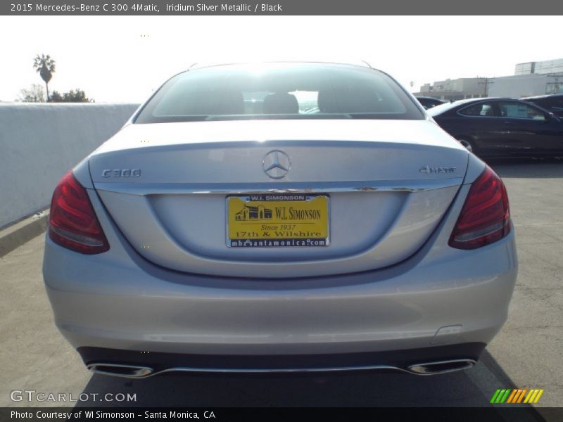 Iridium Silver Metallic / Black 2015 Mercedes-Benz C 300 4Matic