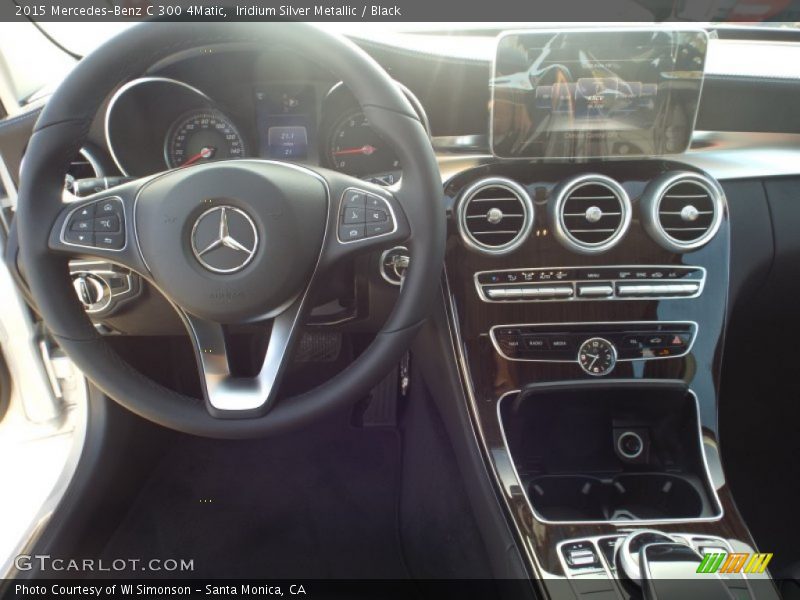 Iridium Silver Metallic / Black 2015 Mercedes-Benz C 300 4Matic