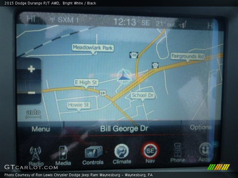 Bright White / Black 2015 Dodge Durango R/T AWD