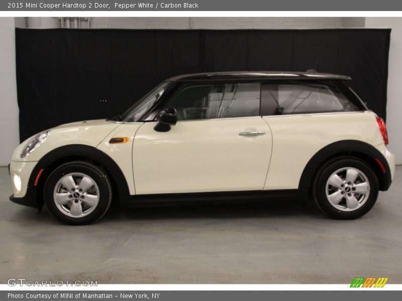 Pepper White / Carbon Black 2015 Mini Cooper Hardtop 2 Door