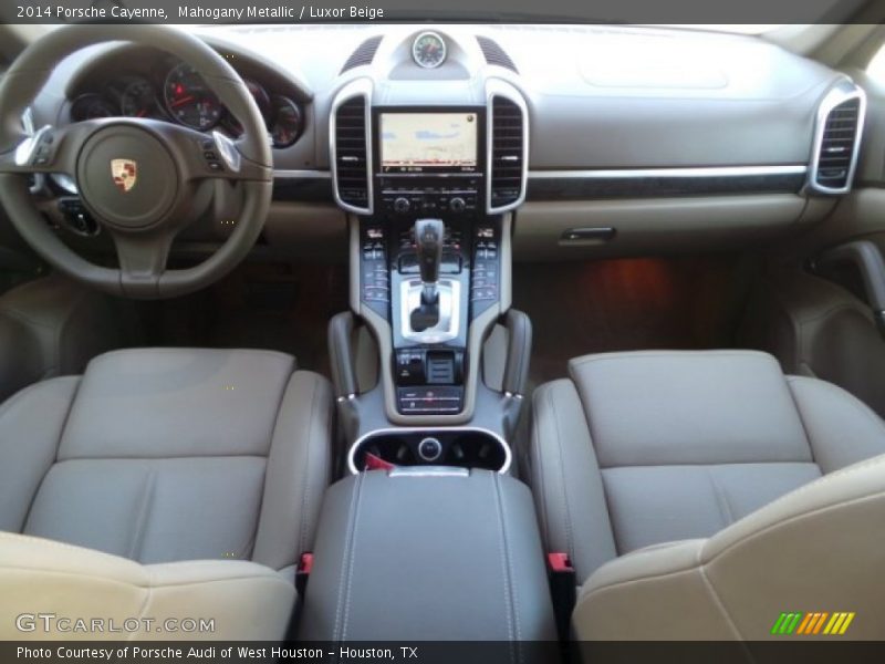 Mahogany Metallic / Luxor Beige 2014 Porsche Cayenne