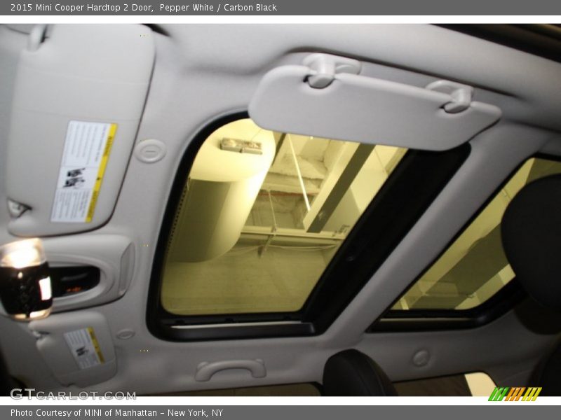 Pepper White / Carbon Black 2015 Mini Cooper Hardtop 2 Door