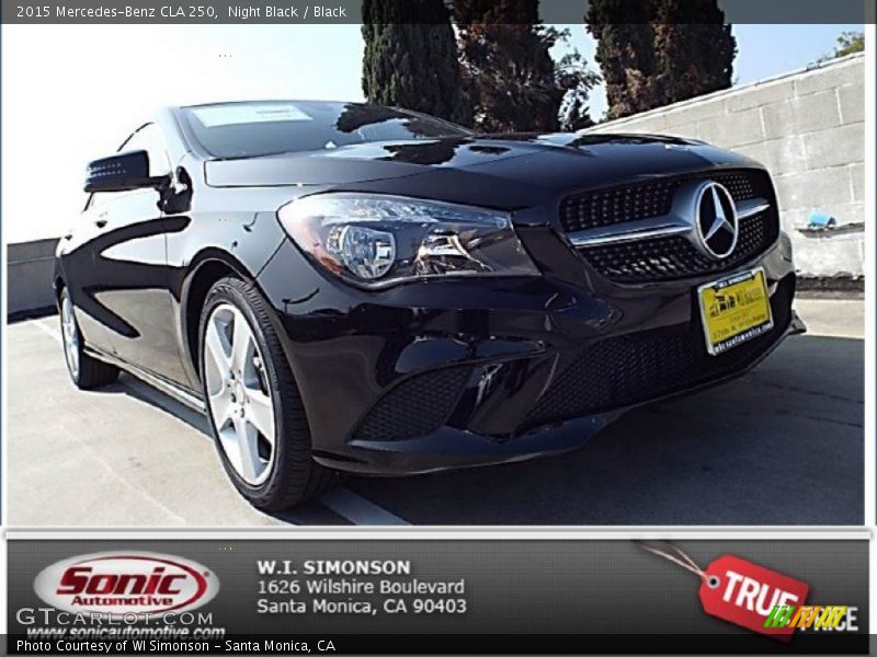 Night Black / Black 2015 Mercedes-Benz CLA 250